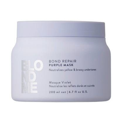 BLONDME - Bond Repair Purple Mask Haarmasker voor blond haar - 200ml Bon Ton Kappers
